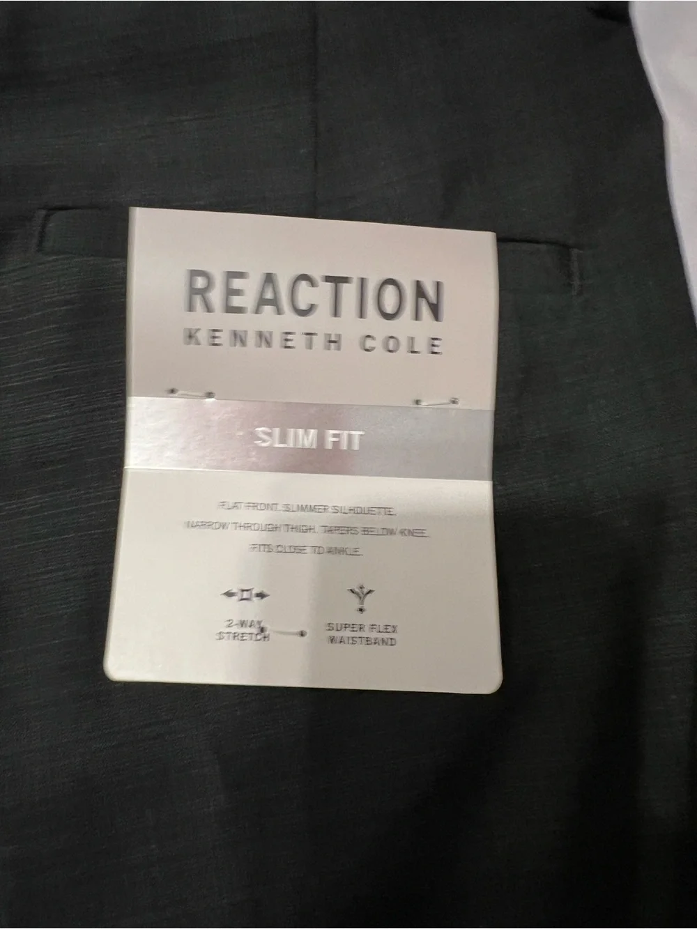 Kenneth Cole Slim Black Dress Pants